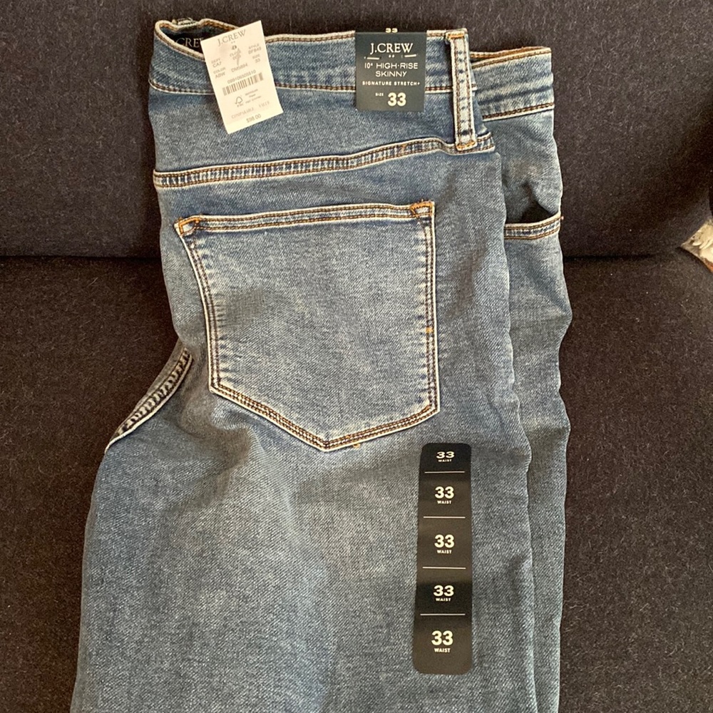 BNWT J. Crew Factory 10” High Rise Skinny Jeans